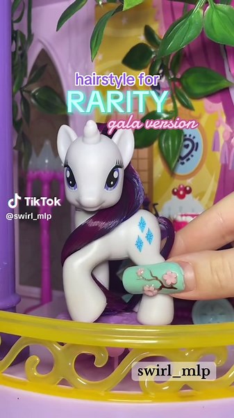 Gala Hairstyle Tutorial Featuring Rarity from My Little Pony