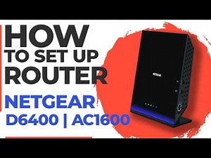 ✅ How to Set Up NETGEAR D6400 | How to Setup NETGEAR AC1600 WiFi Router
