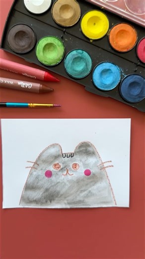 PUSHEEN easy drawing tutorial for everyone 🙂