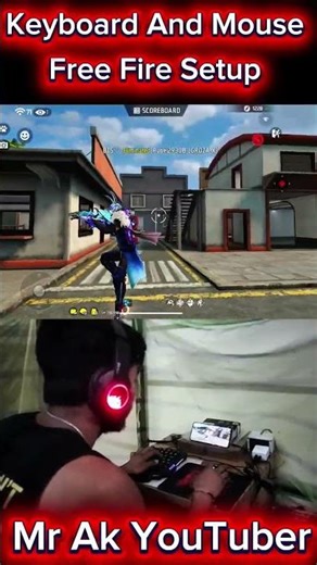 Pc ❌ Mini Mobile Setup ✅ Free Fire Gaming Keyboard ⌨️🖱️📱Mix Pro #mrakyoutuber