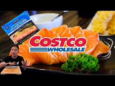 How to Prepare FROZEN COSTCO SALMON for Sushi and Sashimi
