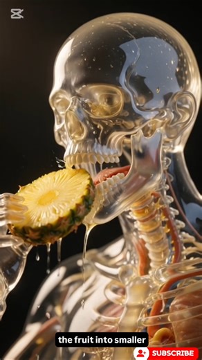 What Happens When You Eat PINEAPPLE 3D amination #shorts #shortvideo #science #anatomy