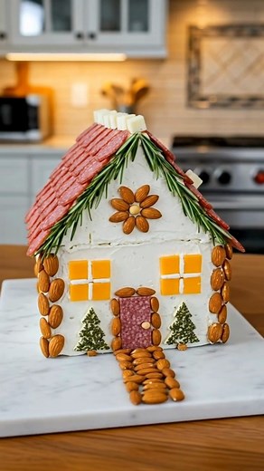 Edible Charcuterie Chalet Centerpiece 🏠 🎄 #centerpieces #funnymoments #familytraditions #healthyrecipes | Savory Daily Recipes