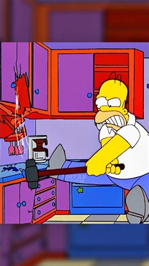 HOMER TRIES TO FIX THE KITCHEN! #simpsons