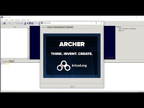 free open source cad software Archer BRL-CAD Setup
