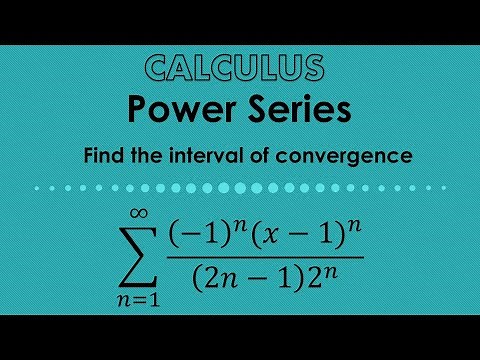 Power Series. Find the interval of convergence.