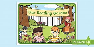 Reading Garden Display Poster