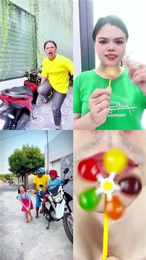 Spinning Flower Candy & Motorcycle Ride Mimic 🍭🌻🏍️
