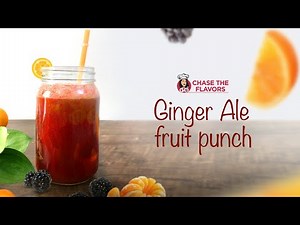 EASY HOLIDAY GINGER ALE PUNCH WITH BERRY AND ORANGE RECIPE