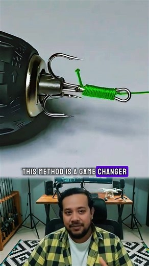 Smart Hack: Perfect Knot Using a Drill! #shorts #fishing