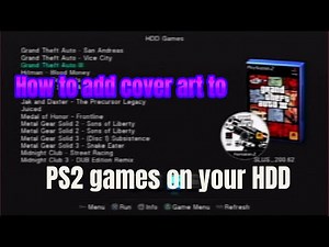 How to add cover art to PS2 games on a modded PS2 HDD, 2025.