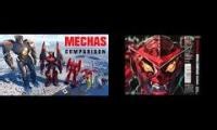 Mix of 2 videos from youtube : Mecha Size Comparison