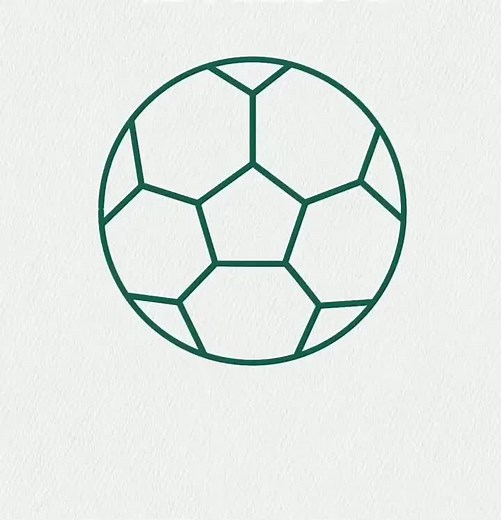 Simple Football Drawing Tutorial