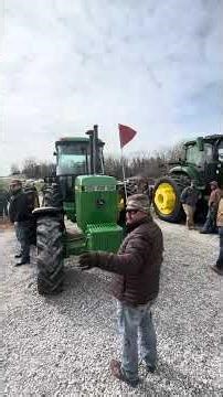 1992 John Deere 4455 with 2404 Hours Selling Today on Eric Reed Farm Auction in Elora, TN