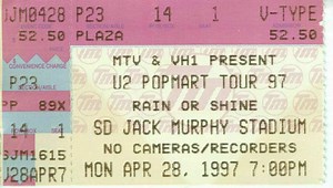 Apr 28, 1997: U2 / Rage Against The Machine at Qualcomm Stadium San Diego, California, United States | Concert Archives