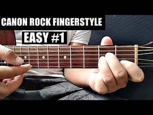 Canon rock Fingerstyle Tutorial Easy #1
