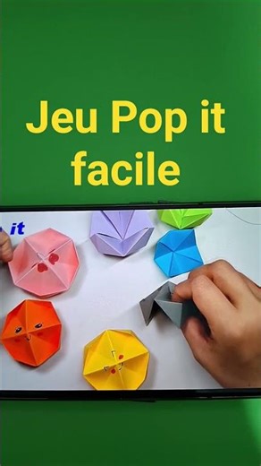 jeu Pop it facile #lapauseorigami #diy #popitfidget #tutorial #origami #craft #comment #papercraft