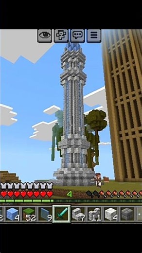Epic Beacon Tower Build in Minecraft! #shorts #minecraft