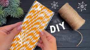 EASY Christmas Craft with Paper Straws 💥 Christmas Decorations #crafts #christmas #christmasdecorations #diy #tutorial | VIKI Studio Crafts