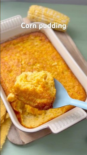 Corn Pudding - Side Dish for Thanksgiving and Christmas ‪@NotQuiteNigella‬ #recipe #thanksgiving