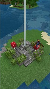 Minecraft: Overgrown Beacon Design - Tutorial #minecraft #minecraftguide #minecrafttimelapse