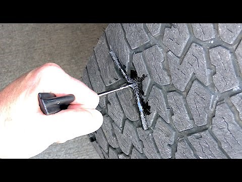 How to Plug a Tire / Fixing a Flat Tire