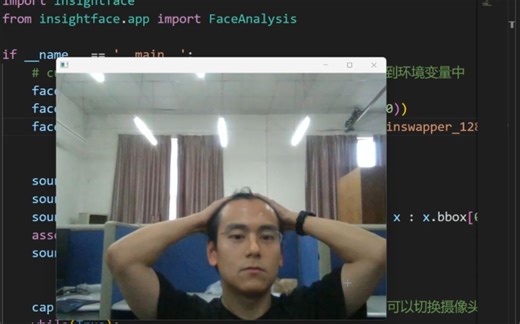 摄像头，视频，图片换脸