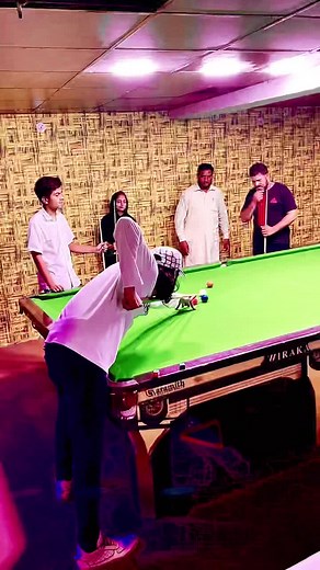 Exciting Game of Pool with Friends