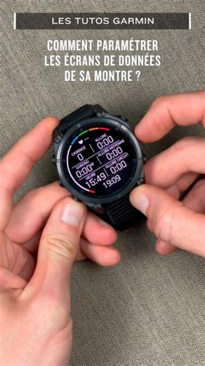 TUTO GARMIN - Comment paramétrer les écrans de données de sa montre ? On vous explique 👩‍🏫 | Garmin