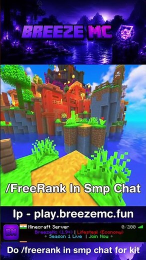 🔥 Best LifeSteal + Economy Public SMP Server For Minecraft | Java + Bedrock | Free Rank⚔️