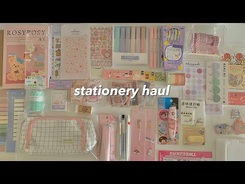 a huge back to school haul 🍧 | w/ stationery pal