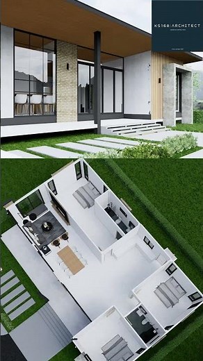 EP:28 โครงการบ้านสวนสไตล์โมเดิร์น #รับออกแบบเขียนแบบบ้าน