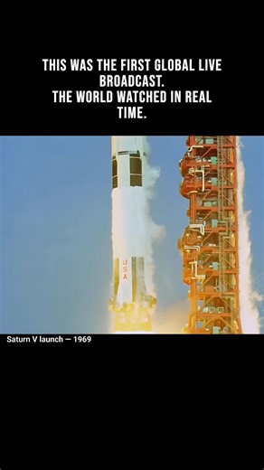 This was the first global live broadcast in history. In 1969, the world watched the same event at the same moment. Saturn V launch - 1969 NASA archival footage #history ​ #space ​ #archivalfootage ​ #1969 ​ #worldonrecord