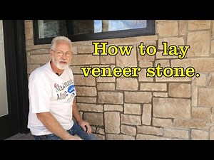 How to install cultured stone or veneer stone.