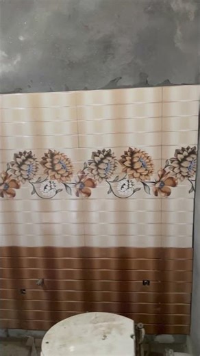 Flawer dezining tiles work