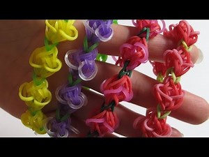 玫瑰手環(Rose Garden Bracelets) - 彩虹編織器中文教學 Rainbow Loom
