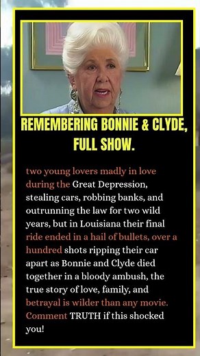 Remembering Bonnie & Clyde, full show.#shorts