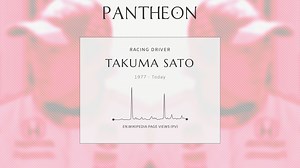 Takuma Sato Biography | Pantheon
