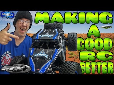 Upgrading the FTX 1/8 6s 4WD DR8 Desert Racer. Making a good RC car Even Better.