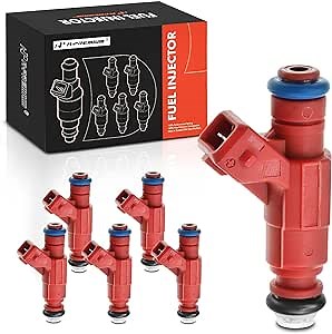 A-Premium Fuel Injectors Compatible with Ford Explorer 2002-2003, Explorer Sport Trac 2004 & Mercury Mountaineer 2001-2003 V6 4.0L, Set of 6, Replace# 1L2Z9F593CA, 0280156028