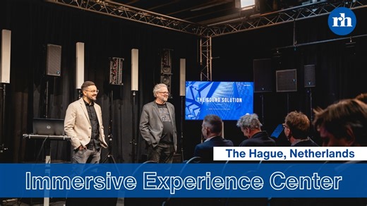 The Renkus-Heinz Immersive Experience Center lies in the heart of Europe in The Hague, Netherlands at the More Distribution headquarters. We welcome system integrators, installers, consultants, and distribution partners from across the continent to experience our premium loudspeaker solutions firsthand. At the Experience Center, you can witness the next-generation immersive audio magic created by combining Renkus-Heinz loudspeakers with avant-garde active acoustics and 3D sound source spatializa