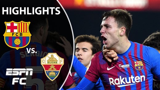 Nicolas Gonzalez saves the day for Barcelona in win vs. Elche | LaLiga Highlights | ESPN FC