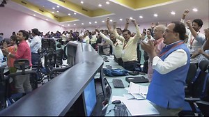 Watch video: Scientists celebrate at ISRO control centre as Chandrayaan-3 lands on Moon