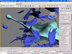 Spaceship explosion tutorial in 3ds max using Parray