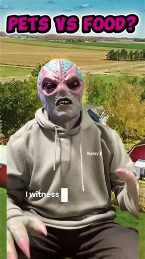Alien gives HILARIOUS PERSPECTIVE on human chicken consumption. Funny short satire. #pov #shorts