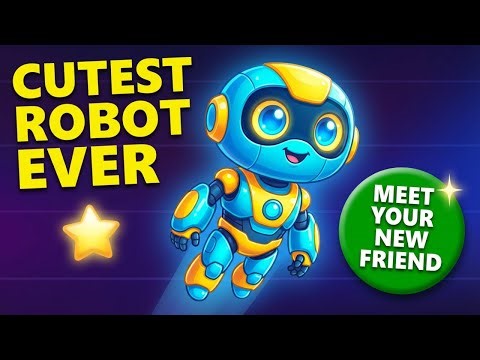 “Robo the Friendly Robot 🤖 | Machine Poem for Kids | Cartoon Nursery Rhymes”