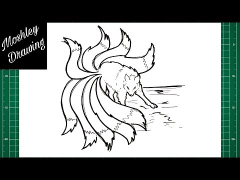 How to Draw a Nine Tailed Fox
