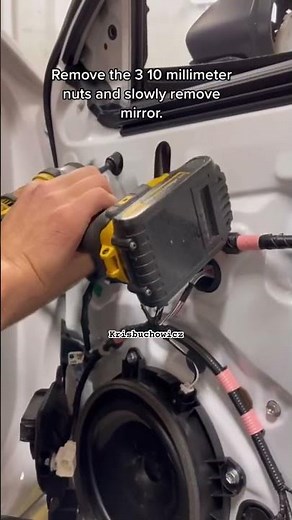 How to replace a side mirror on a Toyota Camry. #calibrate #sensor #remove
