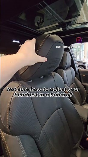 How To Adjust the Head Rest on a Subaru