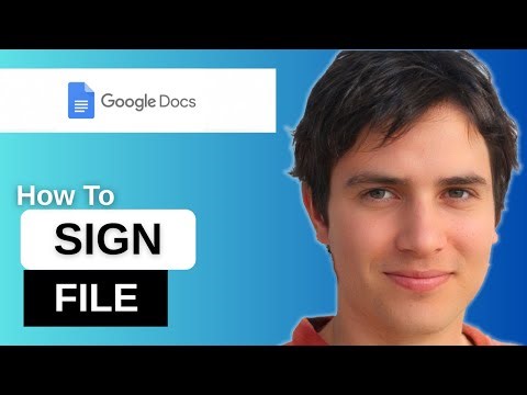 How To Sign A Google Docs File